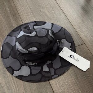 Toddler Gray Camo Bucket Sun Hat